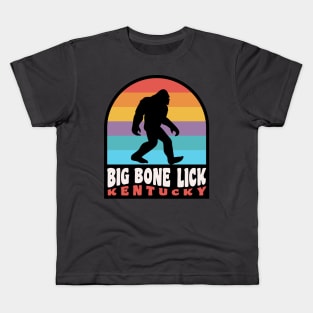 Big Bone Lick State Park Bigfoot Sasquatch Kentucky Bison Kids T-Shirt